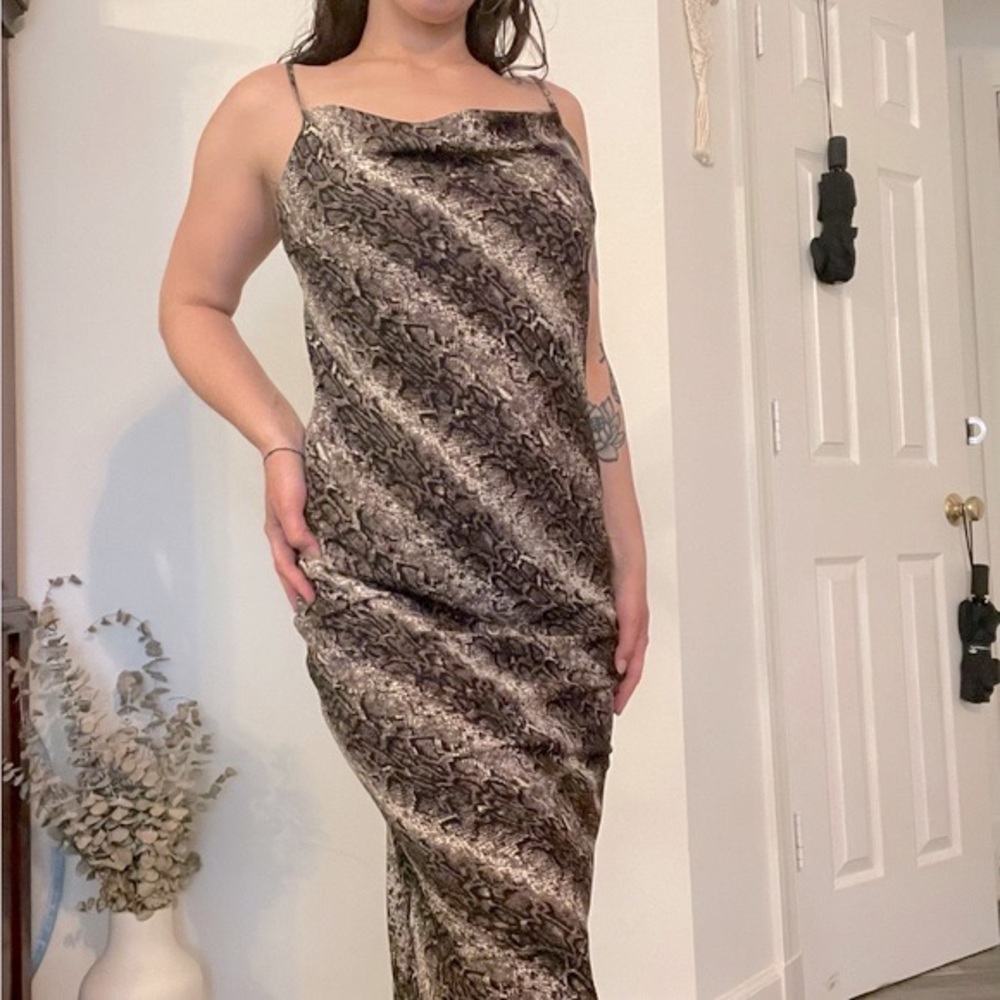 NWT Fashion Nova Wild Girl Snake Print Dress